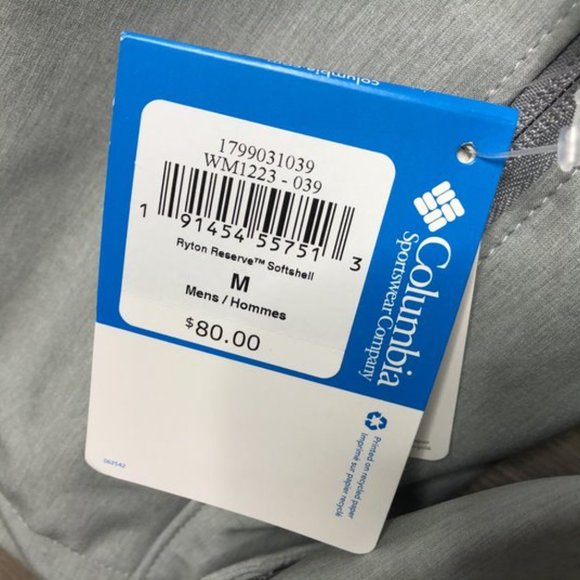 Columbia Medium Ryton Reserve Softshell Jacket NEW - Picture 4 of 5